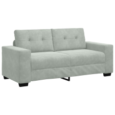 vidaXL világosszürke bársony loveseat kanapé 140 cm (4105122) bútor