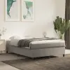 vidaXL világosszürke bársony rugós ágy matraccal 140x190 cm