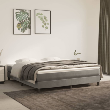 vidaXL Világosszürke bársony rugós ágykeret 180x200 cm ágy és ágykellék