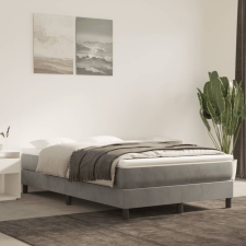 vidaXL világosszürke bársony zsebrugós ágymatrac 120x200x20 cm ágy és ágykellék
