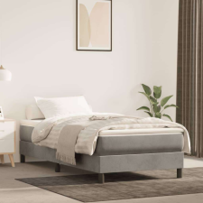 vidaXL világosszürke bársony zsebrugós ágymatrac 80x220x20 cm ágy és ágykellék