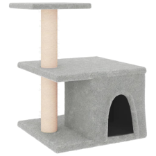 vidaXL világosszürke macskabútor szizál kaparófákkal 48 cm (171787) macskafelszerelés