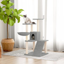 vidaXL világosszürke macskabútor szizál kaparófákkal 94 cm macskafelszerelés