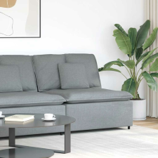 vidaXL világosszürke moduláris kanapé középső modul párnákkal 100 cm bútor