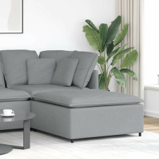 vidaXL világosszürke moduláris kanapé lábzsámoly modul 100x100x48 cm bútor