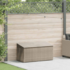vidaXL világosszürke polyrattan kerti tárolóláda 110x50x58 cm (4104073) kerti tárolás