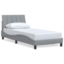 vidaXL világosszürke szövet ágykeret matrac nélkül 90x190 cm (3310356) ágy és ágykellék