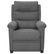 vidaXL világosszürke szövet dönthető fotel (342339) bútor