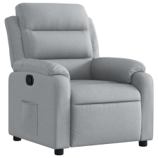 vidaXL világosszürke szövet dönthető fotel (373462) bútor
