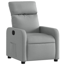 vidaXL világosszürke szövet dönthető fotel (374165) bútor
