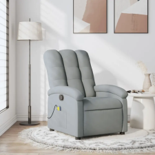 vidaXL Világosszürke szövet dönthető masszázsfotel masszázsfotel