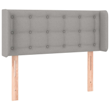 vidaXL világosszürke szövet fejtámla szárnyakkal 103x16x78/88 cm (3119192) ágy és ágykellék