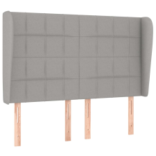 vidaXL világosszürke szövet fejtámla szárnyakkal 147 x 23 x 118/128 cm (3117954) ágy és ágykellék