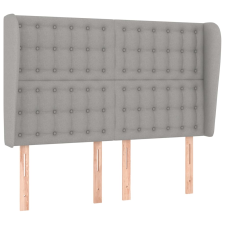 vidaXL világosszürke szövet fejtámla szárnyakkal 147 x 23 x 118/128 cm (3118388) ágy és ágykellék