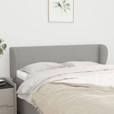 vidaXL világosszürke szövet fejtámla szárnyakkal 147x23x78/88 cm ágy és ágykellék