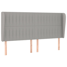 vidaXL világosszürke szövet fejtámla szárnyakkal 163x23x118/128 cm (3118200) ágy és ágykellék