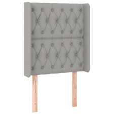 vidaXL világosszürke szövet fejtámla szárnyakkal 83x16x118/128 cm (3119890) ágy és ágykellék