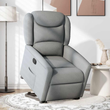 vidaXL világosszürke szövet felállást segítő dönthető fotel (3303194) bútor