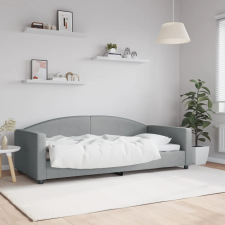 vidaXL világosszürke szövet kanapéágy keret 90 x 200 cm bútor