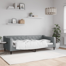 vidaXL világosszürke szövet kanapéágy keret 90 x 200 cm bútor