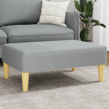 vidaXL világosszürke szövet lábzsámoly 77x55x31 cm (379553) bútor
