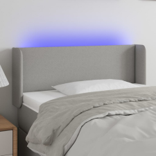 vidaXL világosszürke szövet LED-es fejtámla 103 x 16 x 78/88 cm ágy és ágykellék