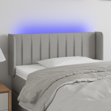 vidaXL világosszürke szövet LED-es fejtámla 103 x 16 x 78/88 cm ágy és ágykellék
