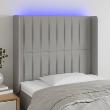 vidaXL világosszürke szövet LED-es fejtámla 103x16x118/128 cm ágy és ágykellék