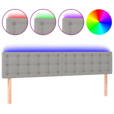 vidaXL világosszürke szövet LED-es fejtámla 180x5x78/88 cm (3122060) ágy és ágykellék