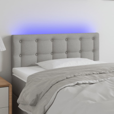 vidaXL világosszürke szövet LED-es fejtámla 80 x 5 x 78/88 cm ágy és ágykellék