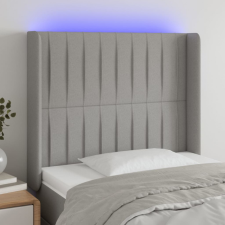 vidaXL világosszürke szövet LED-es fejtámla 83x16x118/128 cm ágy és ágykellék