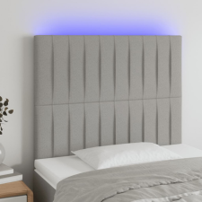 vidaXL világosszürke szövet LED-es fejtámla 90x5x118/128 cm ágy és ágykellék