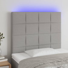 vidaXL világosszürke szövet LED-es fejtámla 90x5x118/128 cm ágy és ágykellék