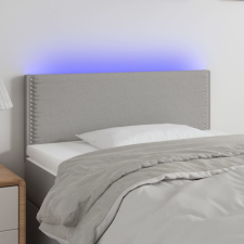 vidaXL világosszürke szövet LED-es fejtámla 90x5x78/88 cm ágy és ágykellék