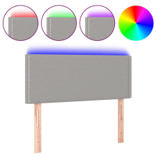 vidaXL világosszürke szövet LED-es fejtámla 90x5x78/88 cm (3121454) ágy és ágykellék