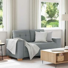vidaXL világosszürke szövet loveseat kanapé 120 cm bútor