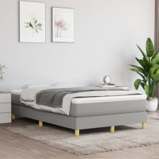 vidaXL világosszürke szövet rugós ágy matraccal 120 x 200 cm ágy és ágykellék