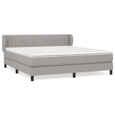 vidaXL világosszürke szövet rugós ágy matraccal 180 x 200 cm (3126421) ágy és ágykellék