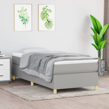 vidaXL világosszürke szövet rugós ágykeret 100 x 200 cm ágy és ágykellék
