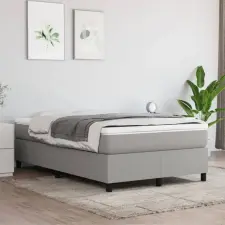 vidaXL Világosszürke szövet rugós ágykeret 120x200 cm ágy és ágykellék