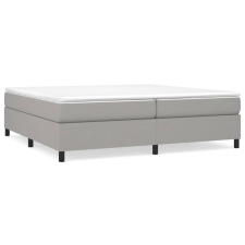 vidaXL világosszürke szövet rugós ágykeret 200x200 cm (3120886) ágy és ágykellék