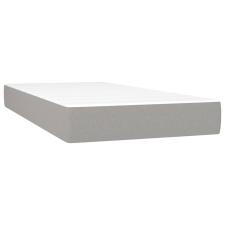 vidaXL világosszürke szövet zsebrugós ágymatrac 80 x 200 x 20 cm (347674) ágy és ágykellék