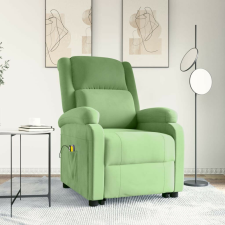vidaXL világoszöld bársony felállást segítő masszázsfotel masszázsfotel