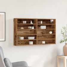 vidaXL Vitrine Szép Szekrény Régi Fa 100x15x58 cm Műanyag Fa bútor