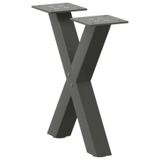 vidaXL X-alakú Dohányzóasztal Láb - 2 db - Antracit Szürke - 30x30cm bútor