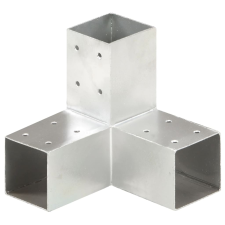vidaXL Y-alakú horganyzott fém oszloptartó 71 x 71 mm építőanyag