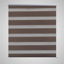vidaXL Zebra roló 117 x 175 cm Kávészínű redőny