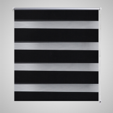 vidaXL Zebra roló 120 x 230 cm Fekete lakástextília