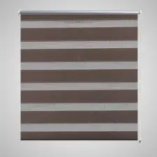 vidaXL Zebra roló 57 x 120 cm Kávészínű redőny