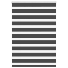 vidaXL zebrafüggönnyel fekete szövetszélesség 100,9 cm poliészter lakástextília